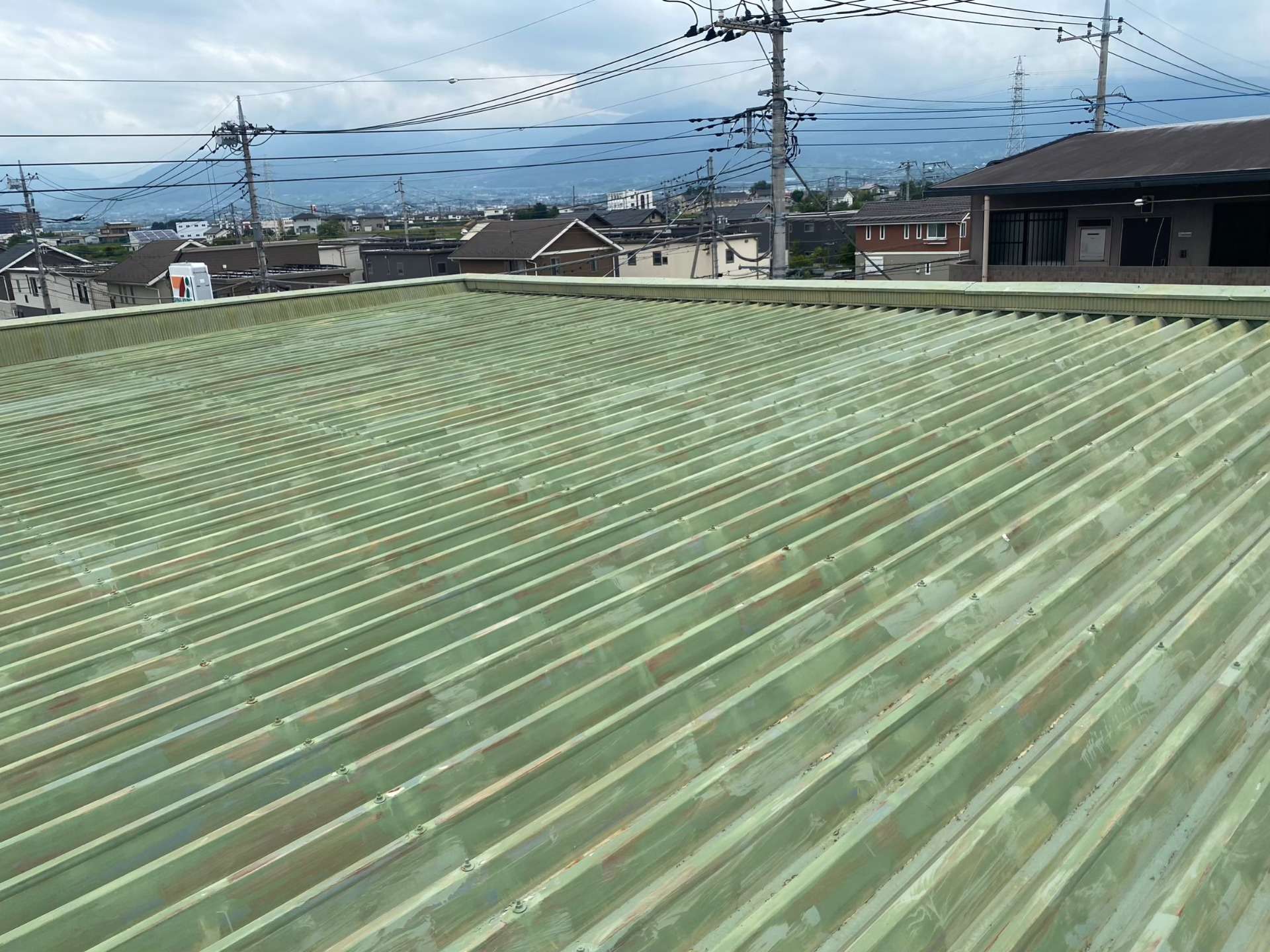 屋根塗装工事・現地調査時/甲府市