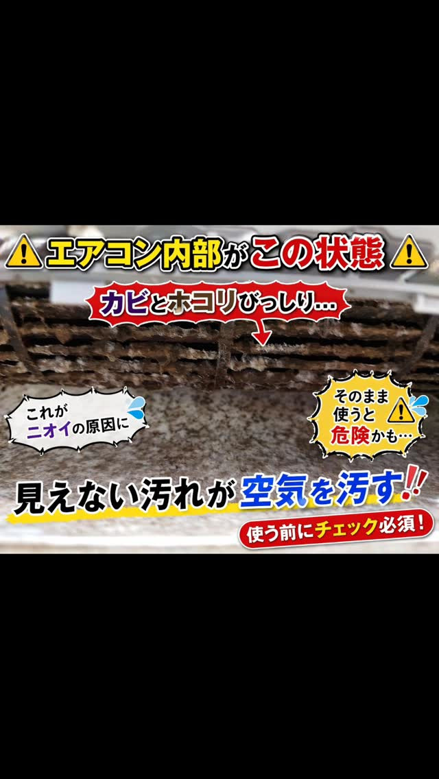 今日はエアコンの中をチェックしてきたラクよー🐾