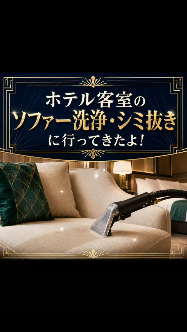 今日はホテル客室の