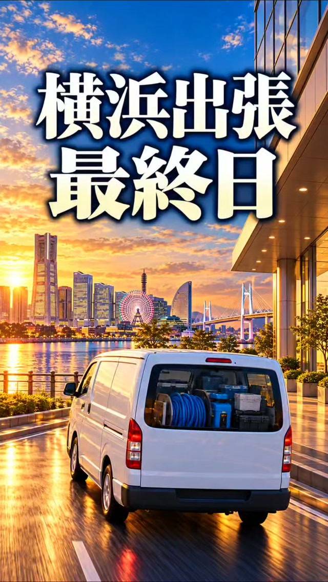 先日、横浜出張の最終日も無事に終わったラク〜🚐✨